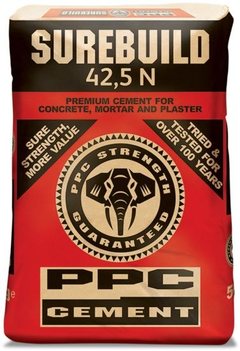 PPC SureBuild 42.5N cement, 50kg bag