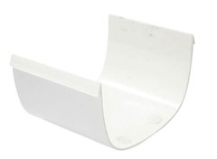 PVC gutter "D" connector