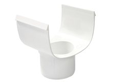 PVC gutter "D" outlet