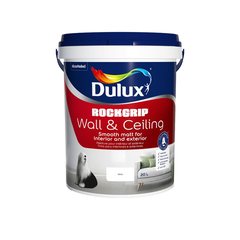 Dulux Rockgrip wall and ceiling paint, white, 20L