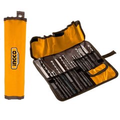 INGCO drill bit set 17-piece canvas bag