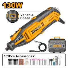 INGCO mini grinder 130W accessory kit