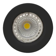 Downlight black lampholder & LED GU10 7W