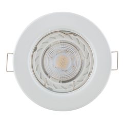 Downlight white lampholder & LED GU10 7W