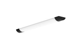 Black LED ceiling batten, 18W, 3 colour temperatures