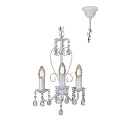 Cleo 3-light chandelier 255mm white
