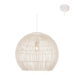 Erna 600 white pendant white woven rattan