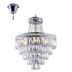 6-light chandelier crystal chrome E14 6X40W