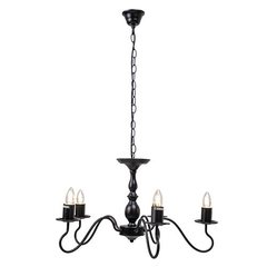 5-light chandelier, black, E27