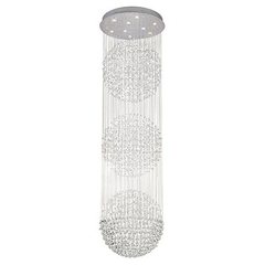 9-light chandelier crystal chrome GU10 PX50W