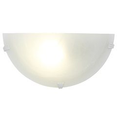 Alabaster wall light 300mm white
