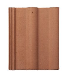 Roof tile double roman red through colour