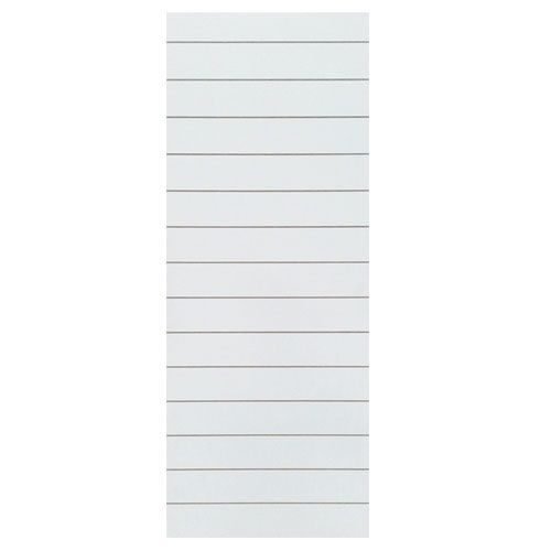 Door grooved white linear - horz
