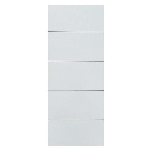 Door grooved white linear - 5 panel