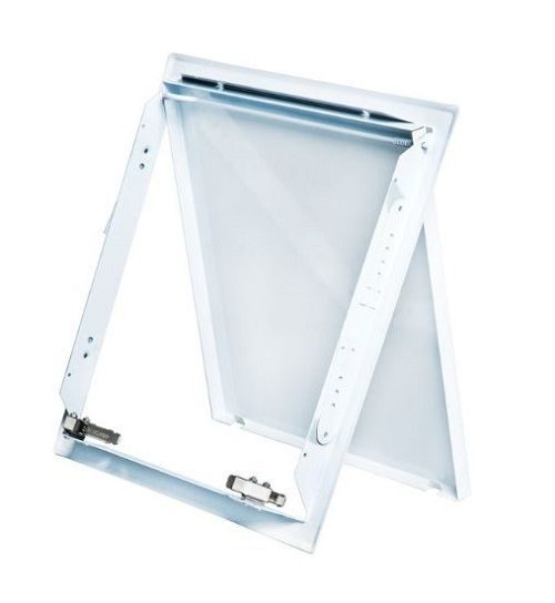 Trap door steel white 600 x 600
