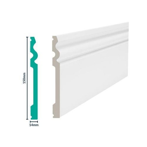 Skirting 150mm white 150 x 14 x 2700mm