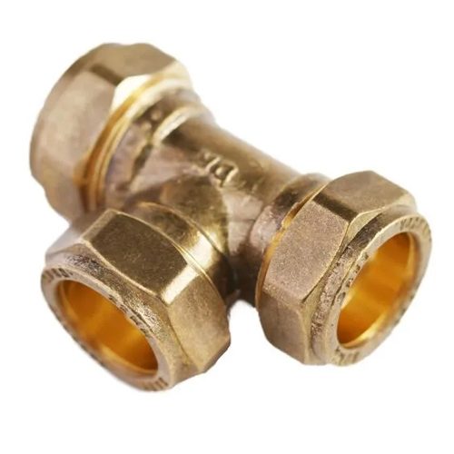 CU tee con cxc 15mm
