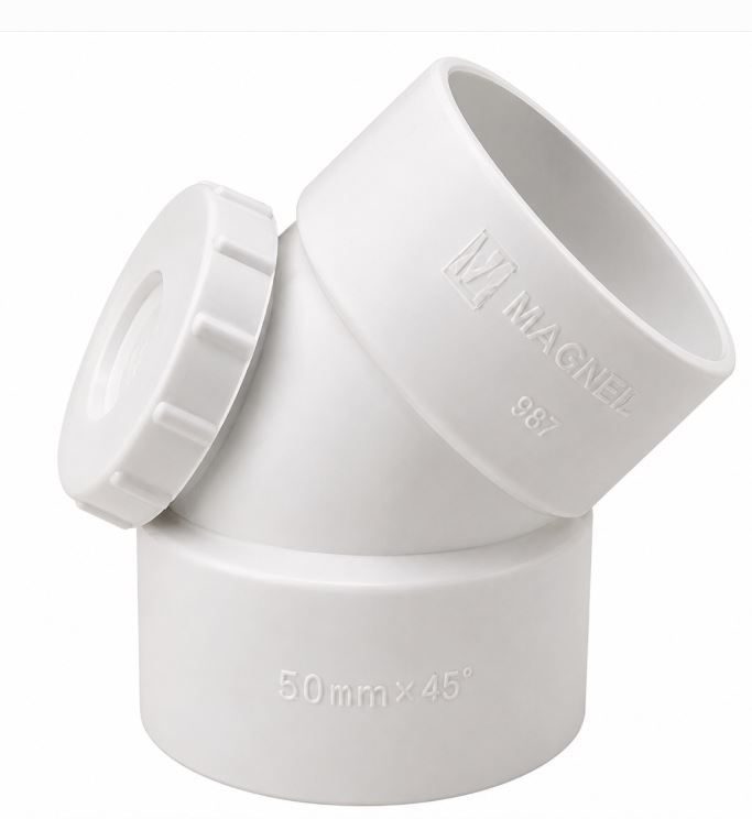 PVC bend 050MMX45 PL