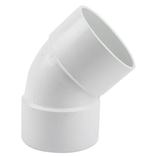 PVC gutter downpipe bend 45º fxf