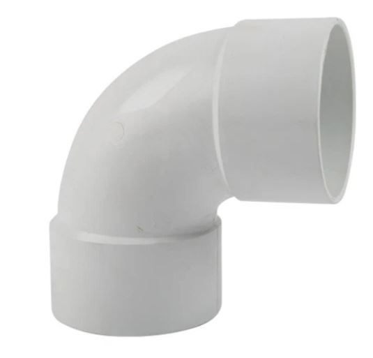 PVC gutter downpipe bend 90º fxf
