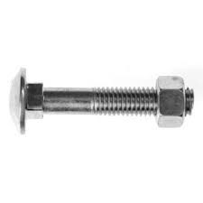 Bolt+nut c/h galv 12 x 065