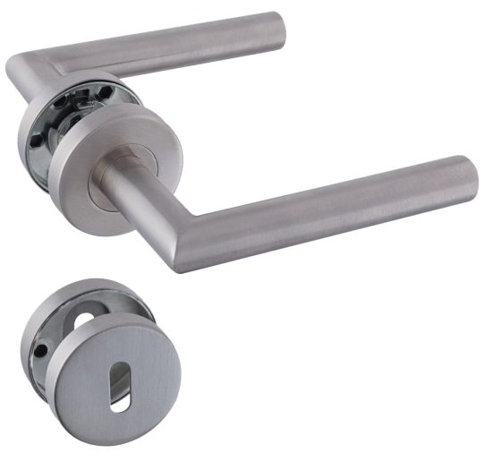 Handles ON rose s/s straight