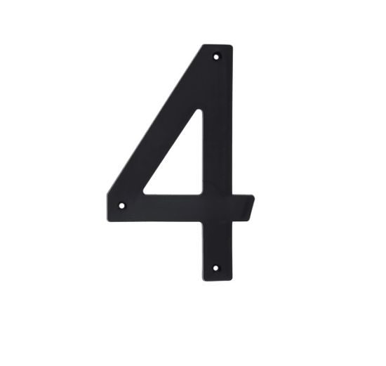 Numeral plast black 200mm NO 4