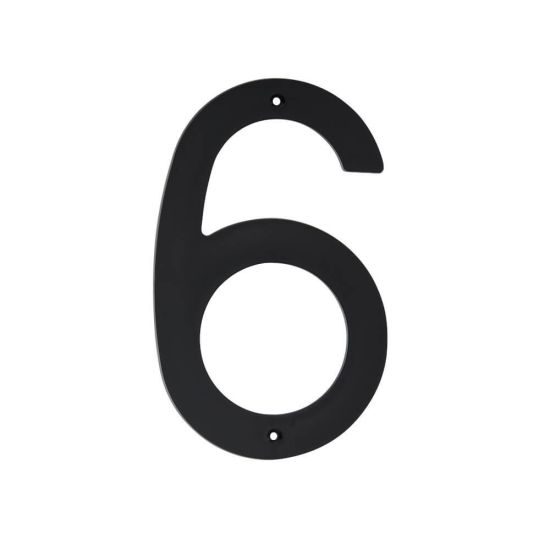 Numeral plast black 200mm NO 6