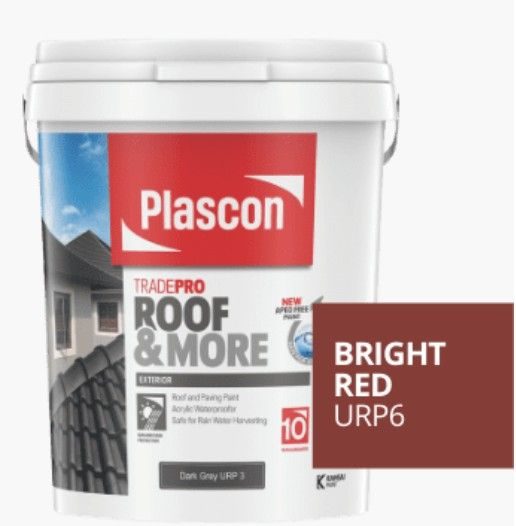 Plascon Trade Pro roof & more bright red 20L