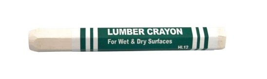 Lumber crayon white
