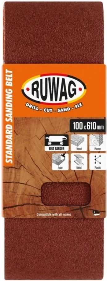 Sanding belt 100 x 610 P60 (3) ruwag