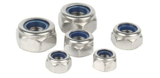 S/top nut nyloc s/s M5 P10