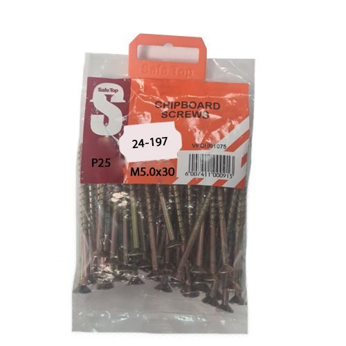 S/top screw chipboard M5.0X30 P25