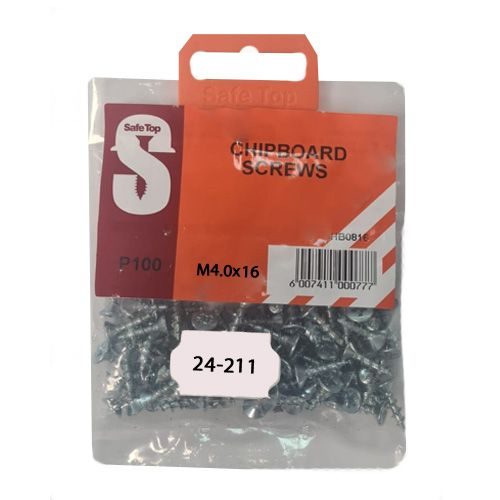 S/top screw chipboard M4.0X16 P100