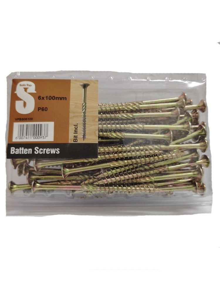 S/top batten screw 6 x 100mm P60
