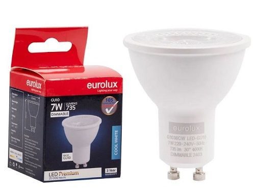 Light bulb GU10 dimmablepremium clear LED 7W