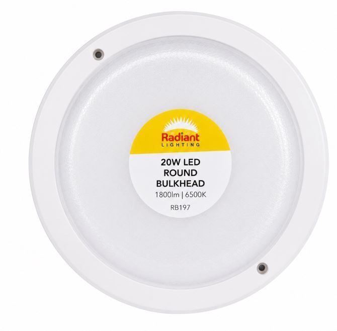 Bulkhead round LED 20W 1800lm radiant