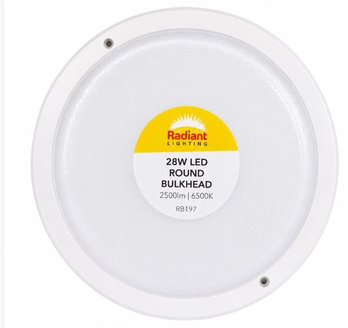 Bulkhead round LED 28W 2500lm radiant