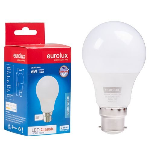 Lamp LED A60 classic core B22 6W 4000K