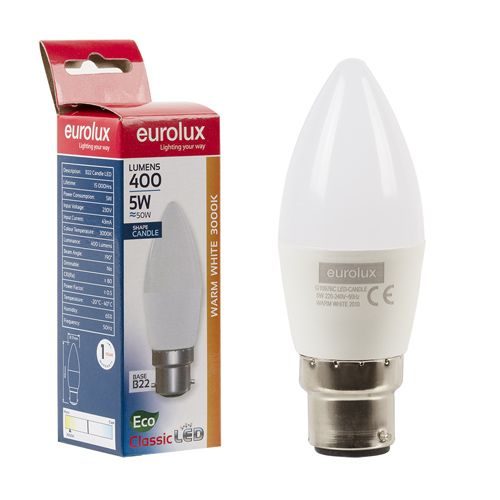 Lamp LED candle core B22 5W 3000K