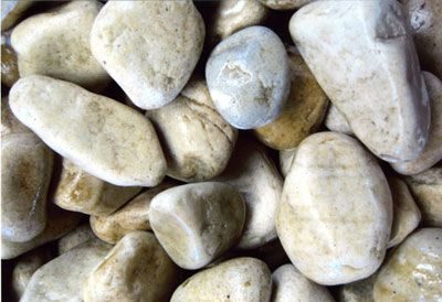 Garden stones river pebbles white 22kg