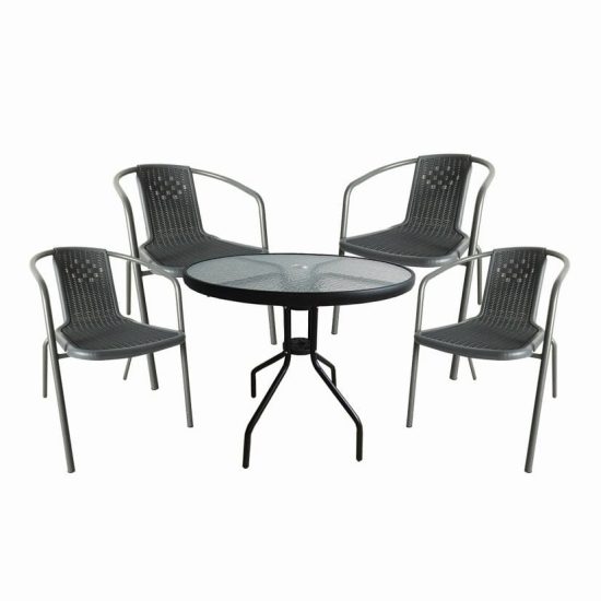 Patio table & chairs 5-piece bistro