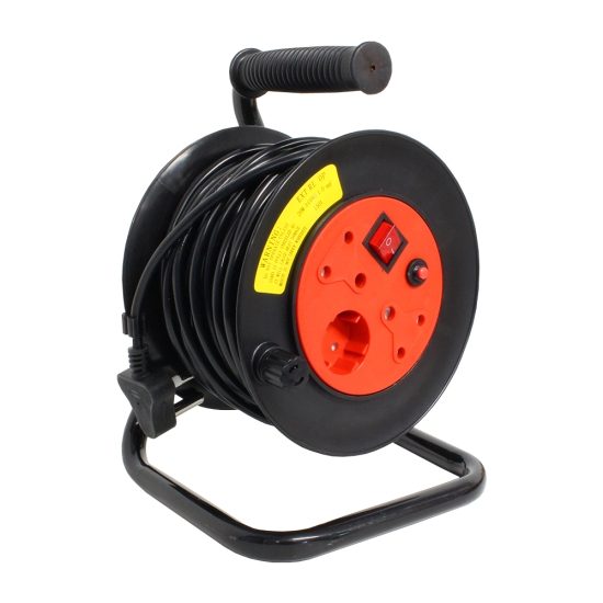 Ext reel PVC 10A 1mm cable 20m