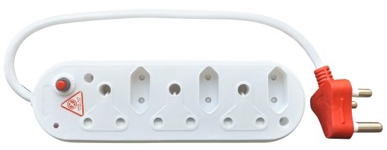 Multiplug 6WAY u/switched +surge+overload 0.5m