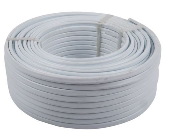 Wire t&e flat wht 1.5X2+E 20m