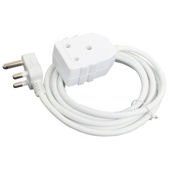 Extension cord 16A 5m white