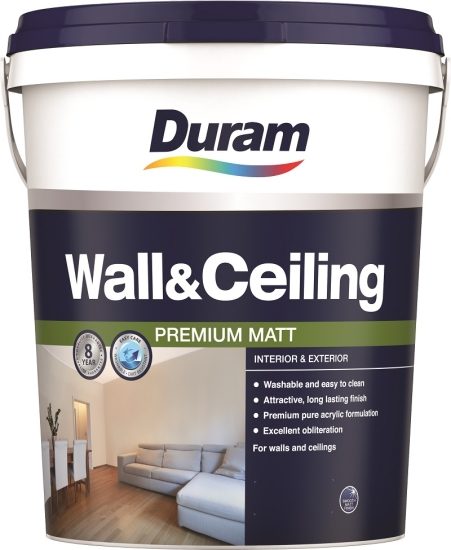 Duram wall & ceiling white 20L