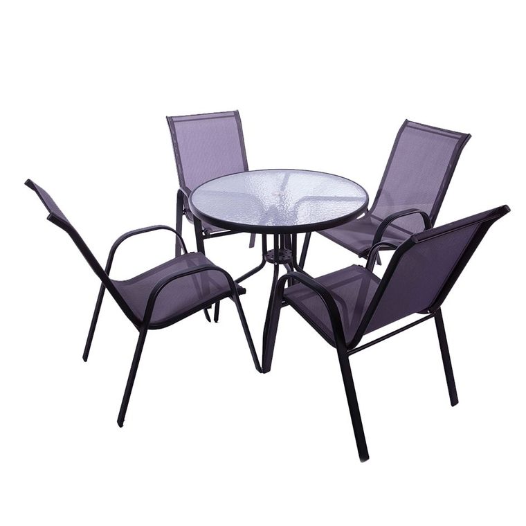 Patio set 5 pce steel