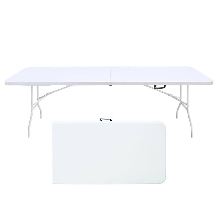 Afritrail anywhere bifold table 180CM white 180CM x 70CM x 74CM