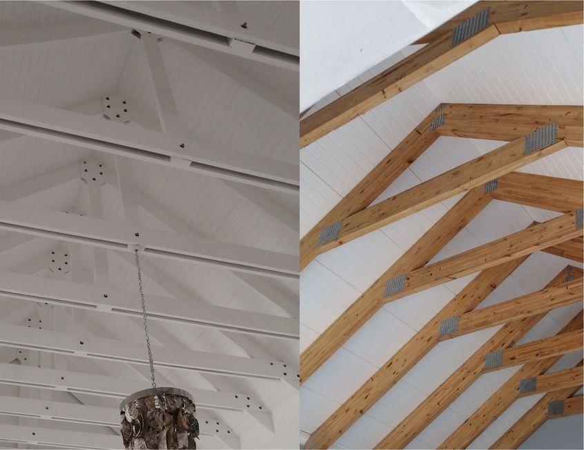 Raised tie A-frame trusses by Prinro Trusses